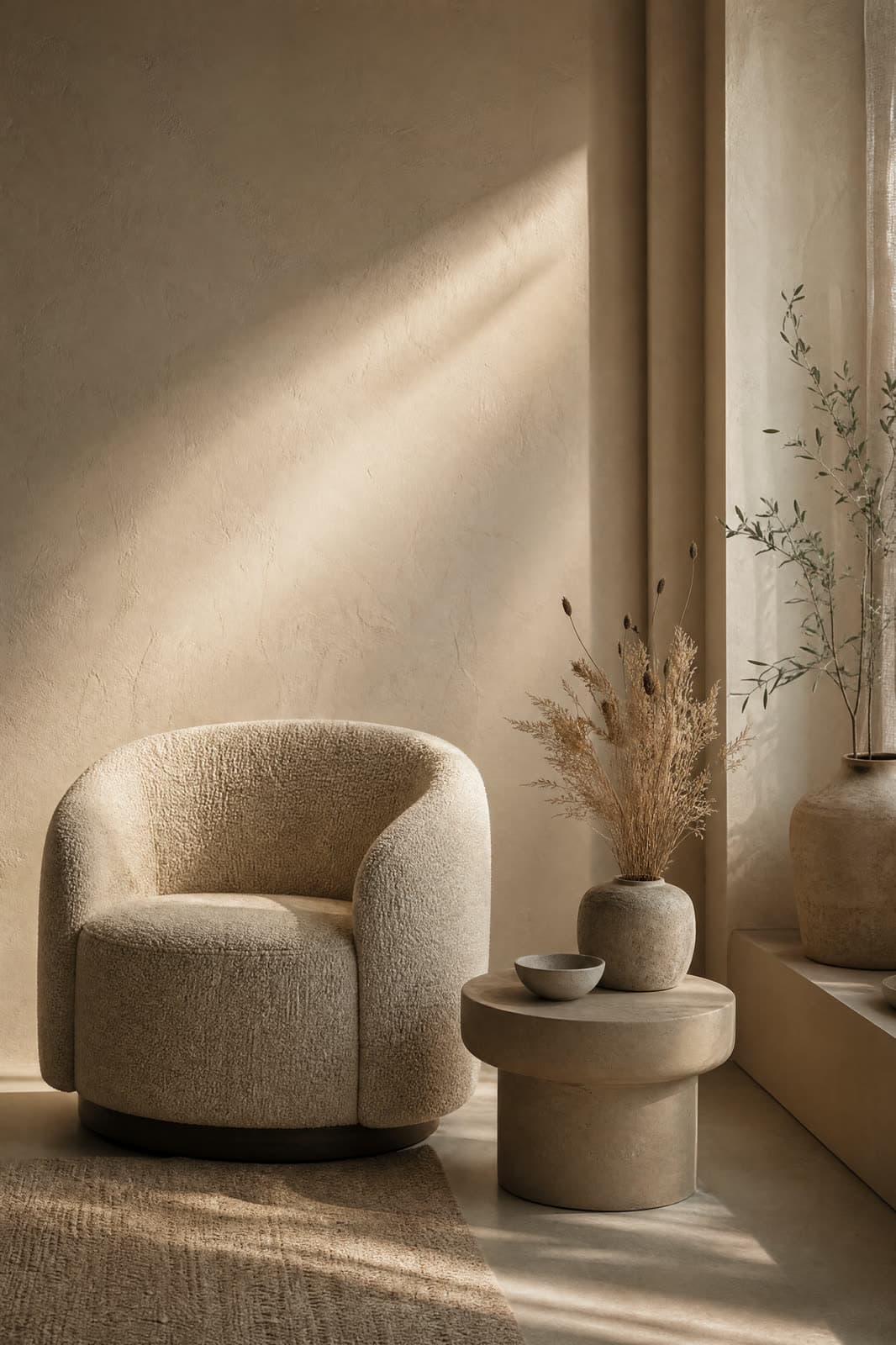 The corner by the window